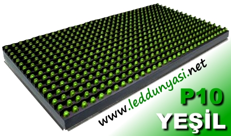 P10 Grafik Led Panel Modül Yeşil